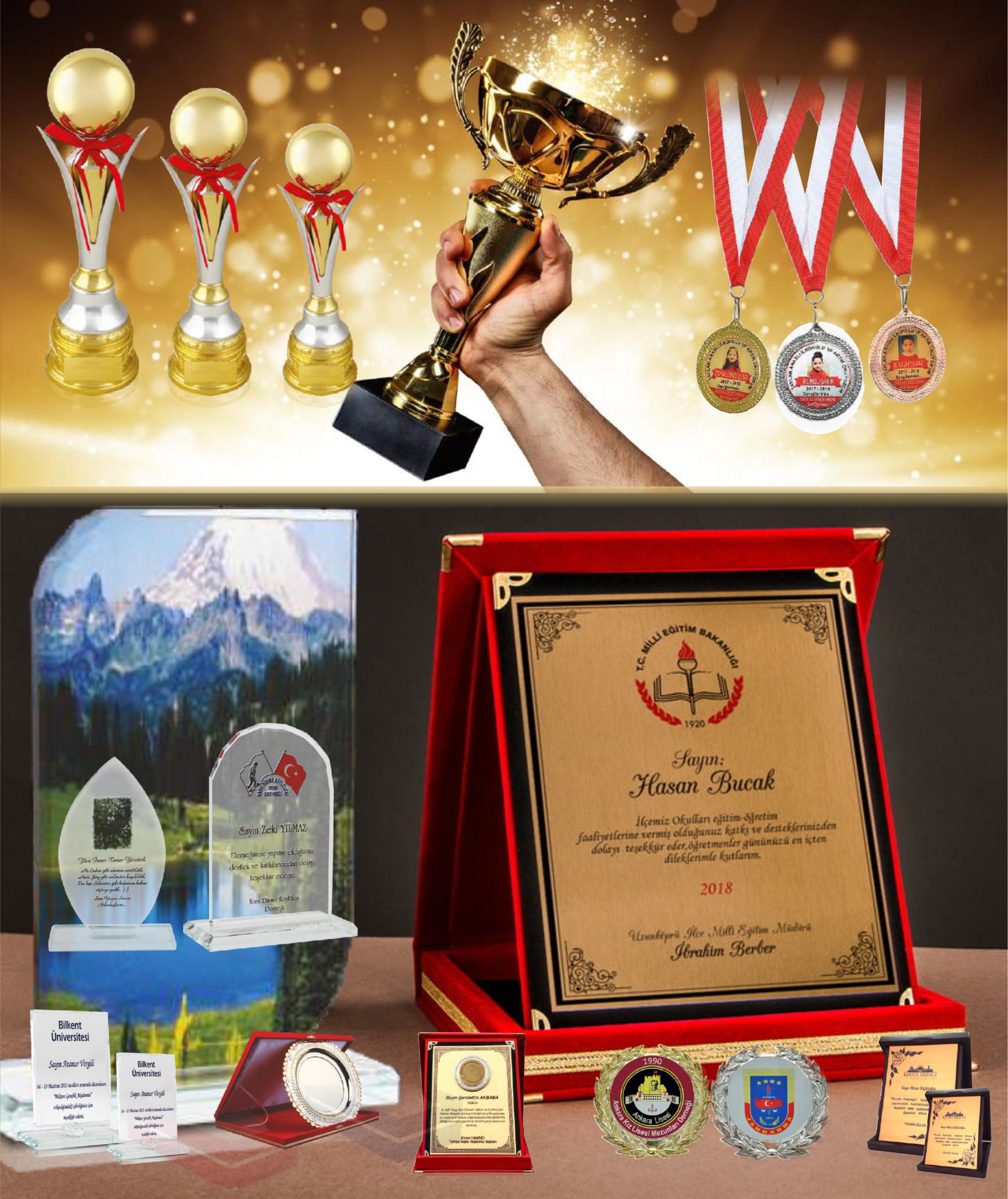 ÖDÜL KUPA PLAKET BASKI