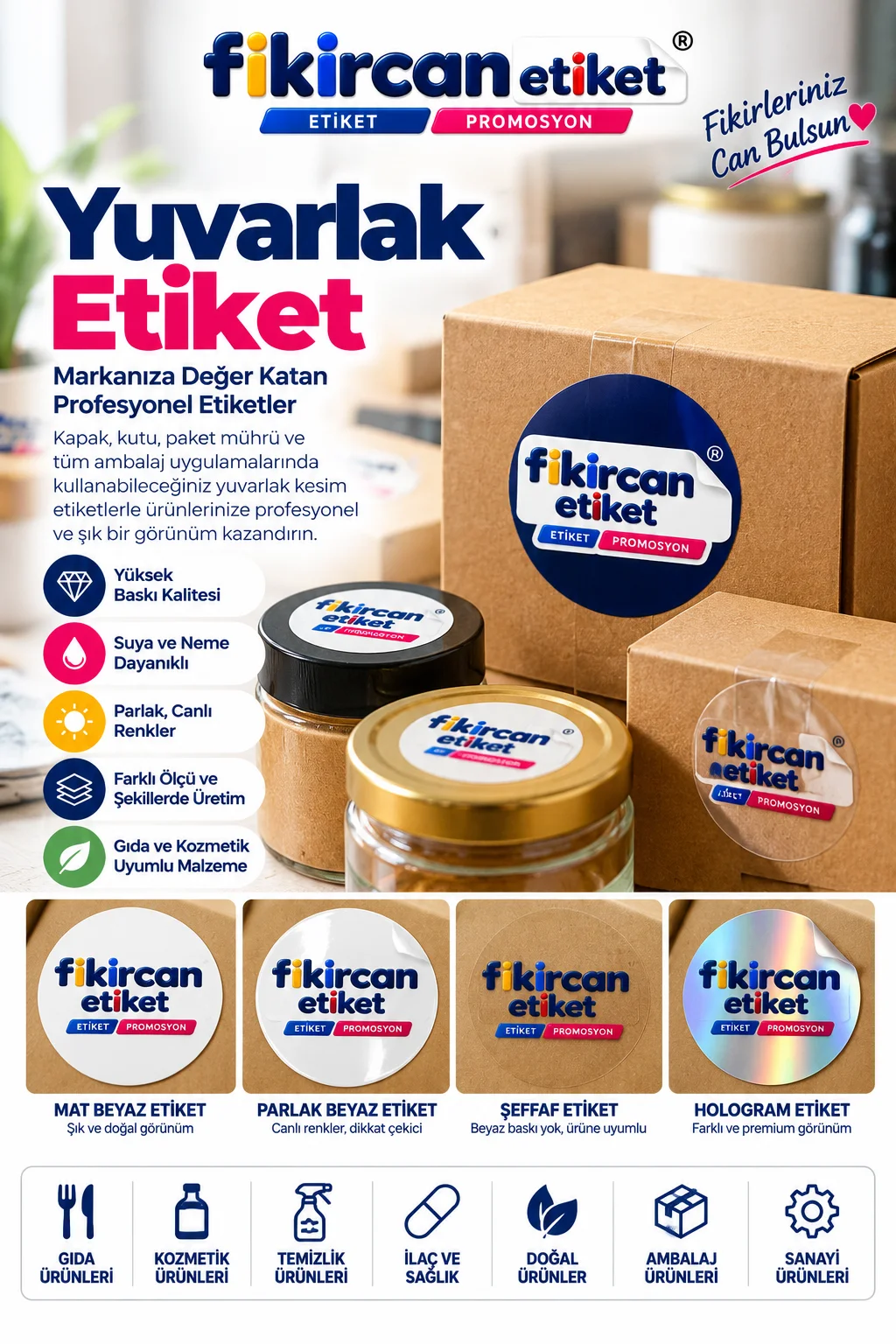 Yuvarlak Etiket tasarla