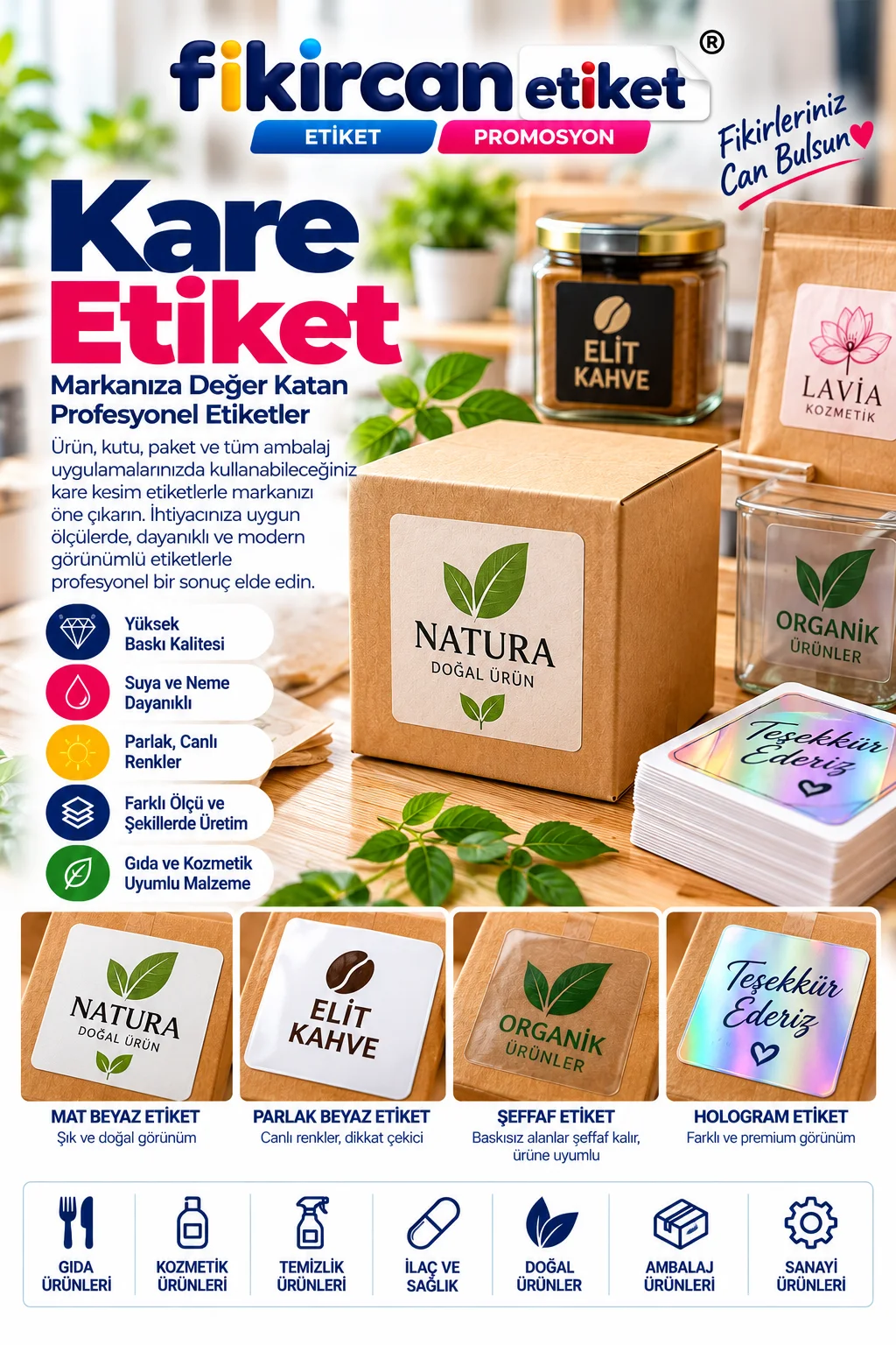 Kare Etiket tasarla