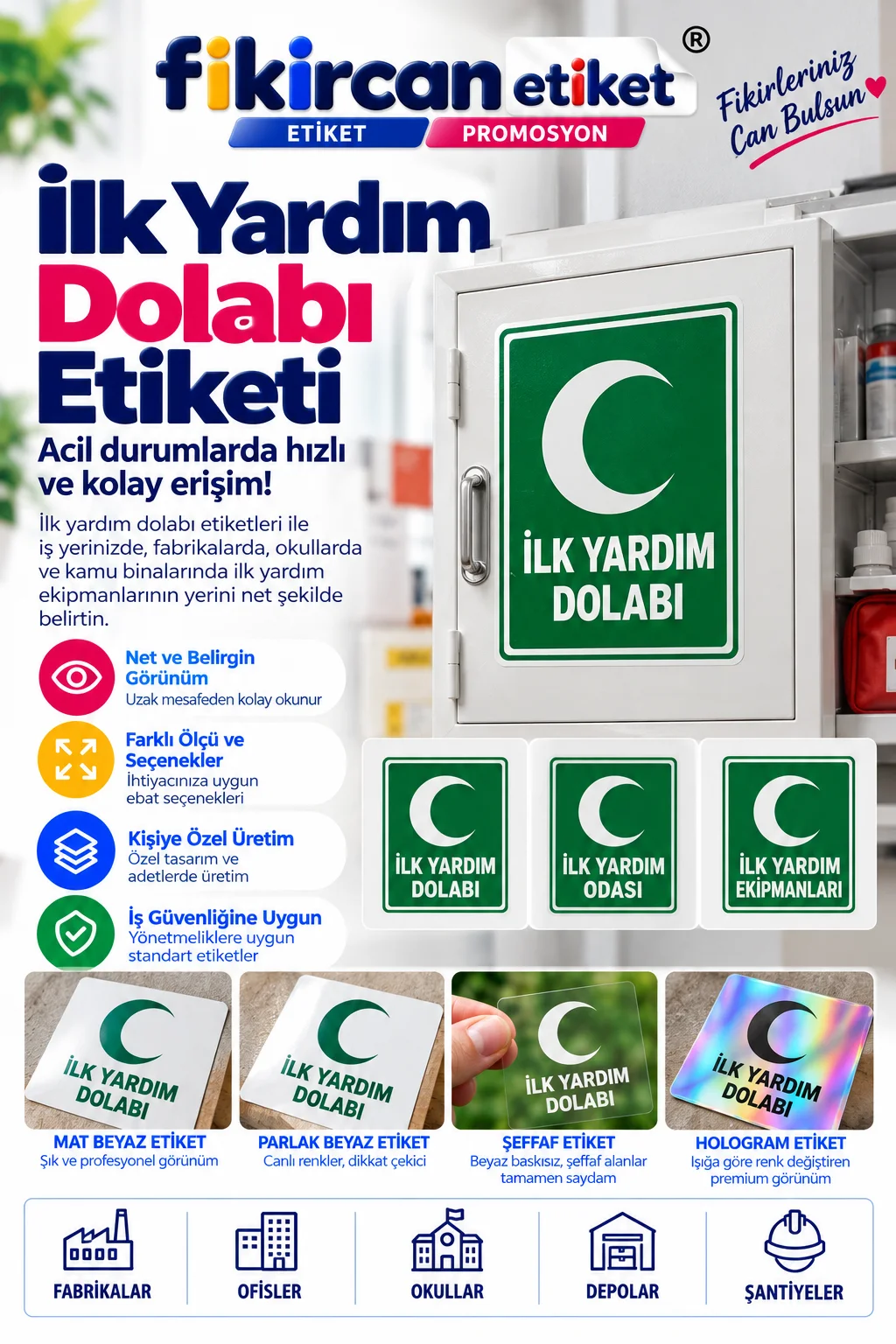 İlk Yardım Dolabı Etiketi