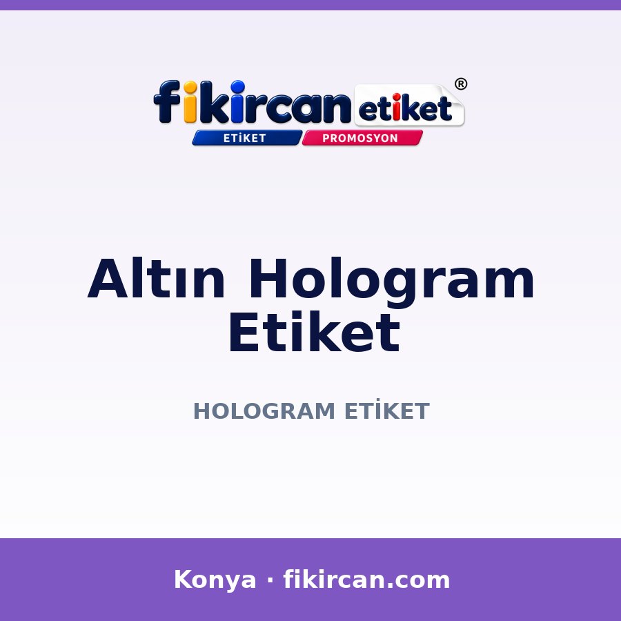 Altın Hologram Etiket