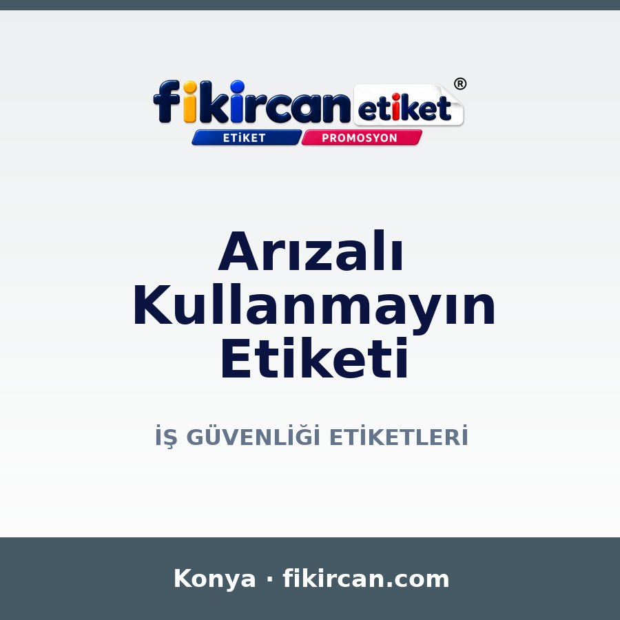 Arızalı - Kullanmayın
