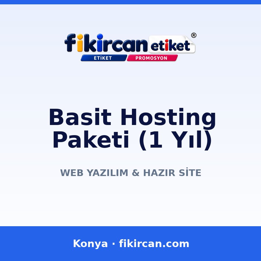 Basit Hosting Paketi (1 Yıl) ekran görüntüsü
