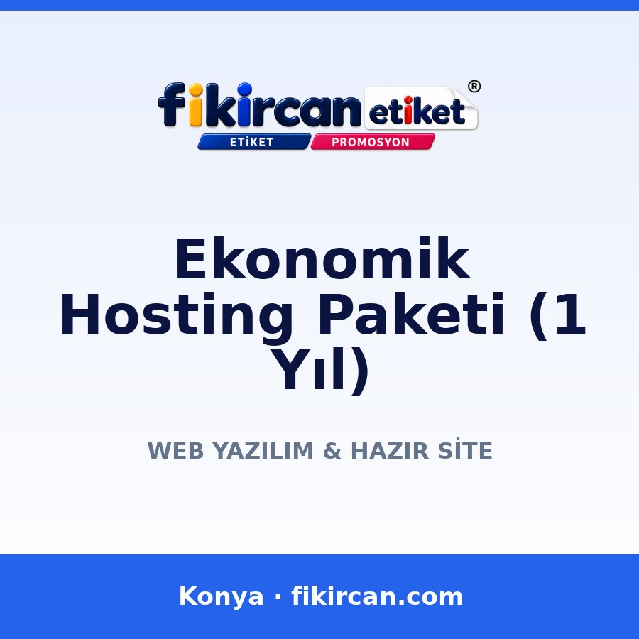 Ekonomik Hosting Paketi (1 Yıl) ekran görüntüsü
