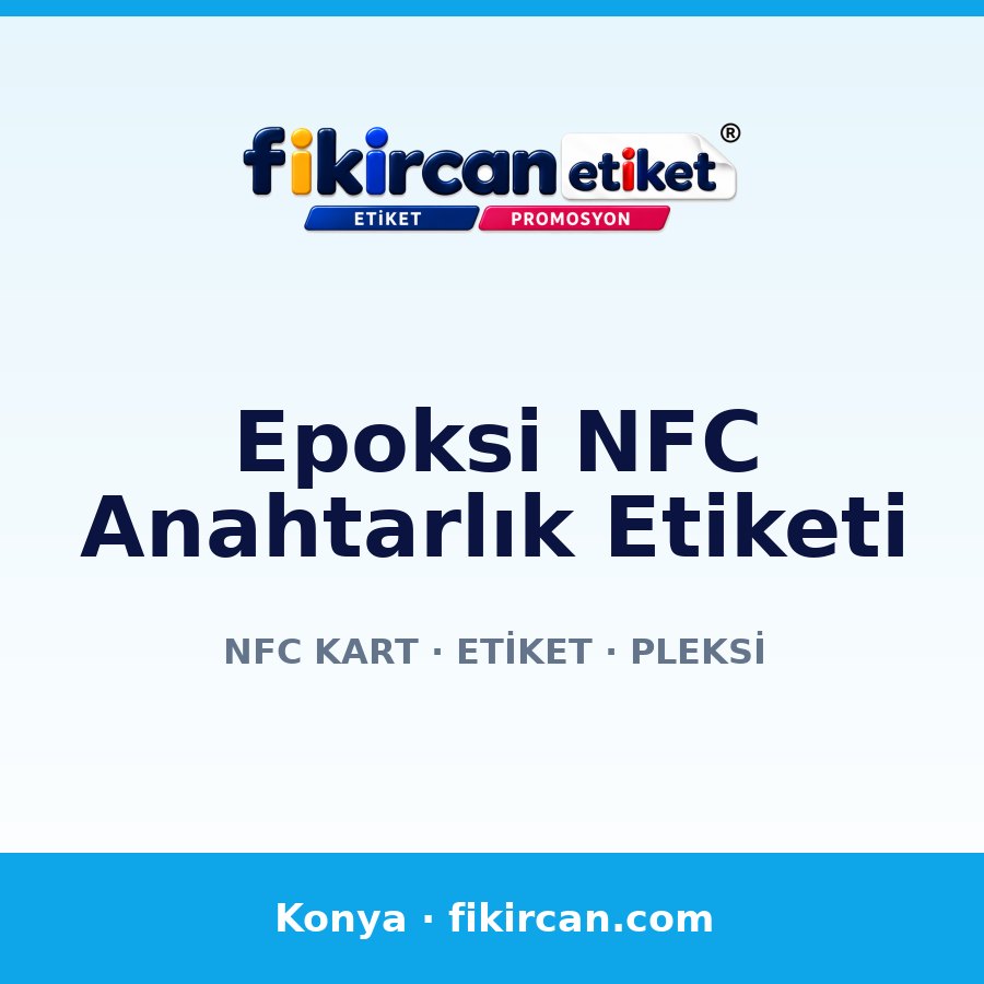 Epoksi NFC Anahtarlık Etiketi