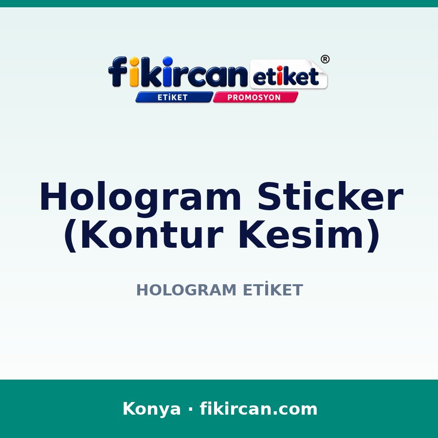 Hologram Sticker (Kontur Kesim)