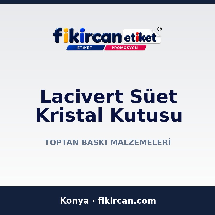 Lacivert Süet Kristal Kutusu
