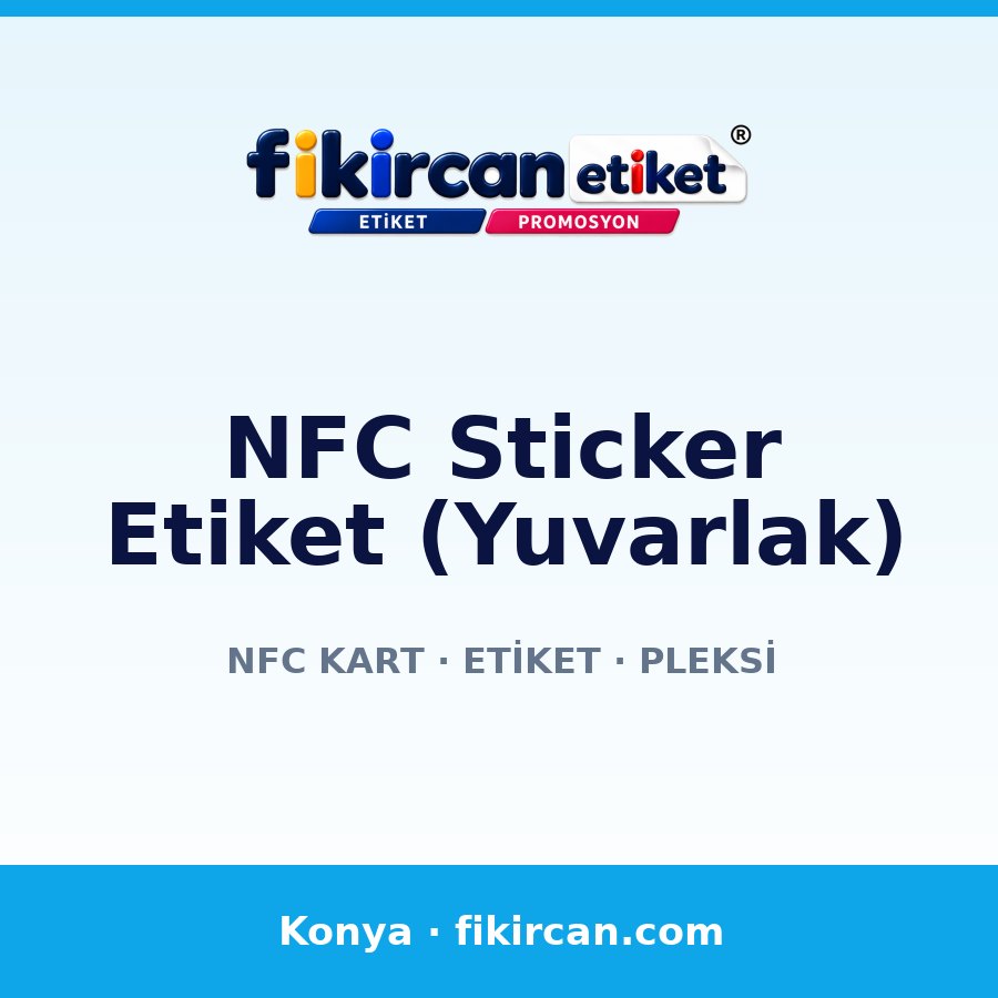 NFC Sticker Etiket (Yuvarlak)
