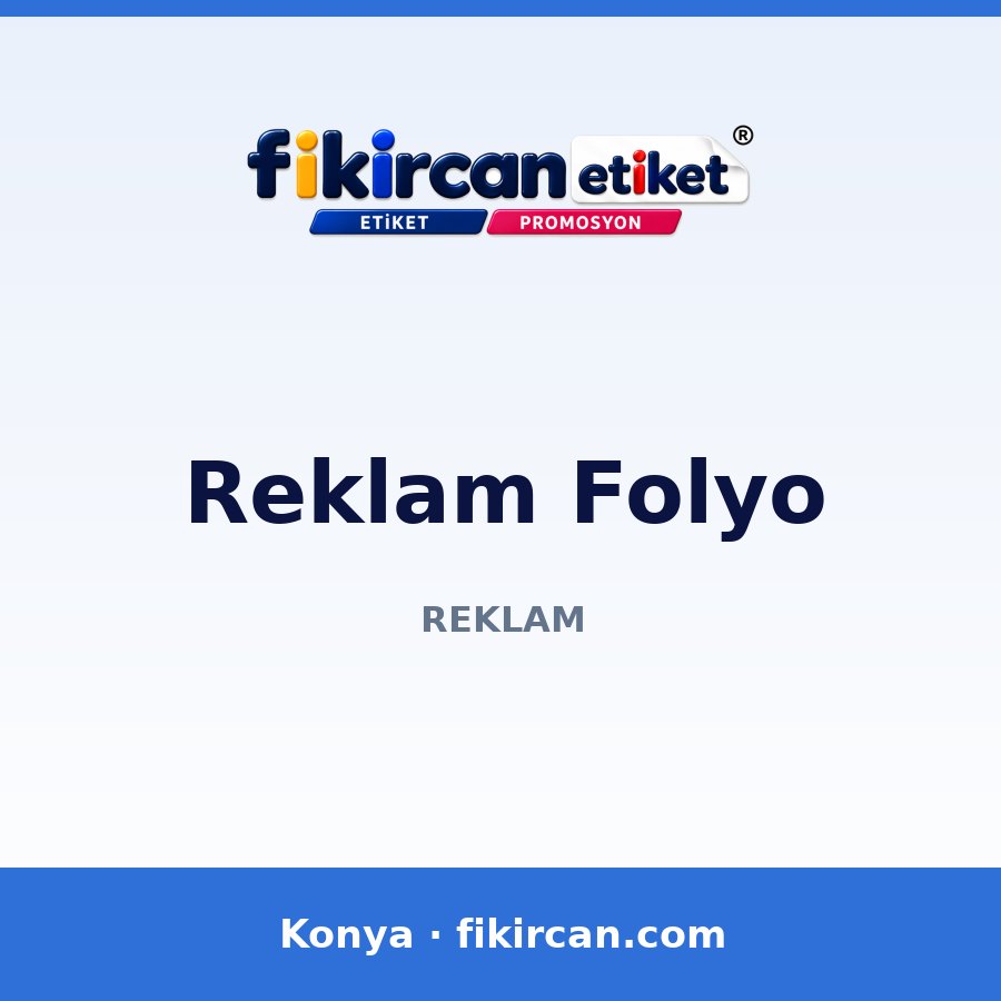 Reklam Folyo