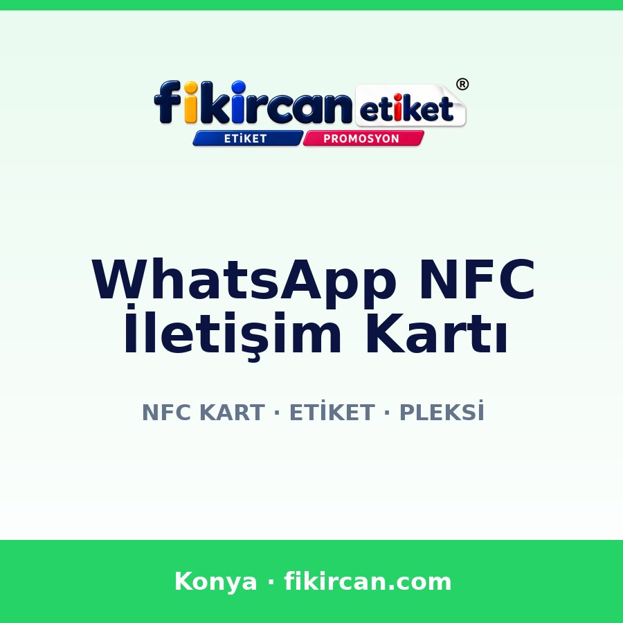 WhatsApp NFC İletişim Kartı