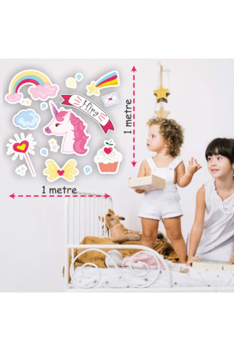 Unicorn Çocuk Ve Bebek Odası Duvar Sticker — fotoğraf 4