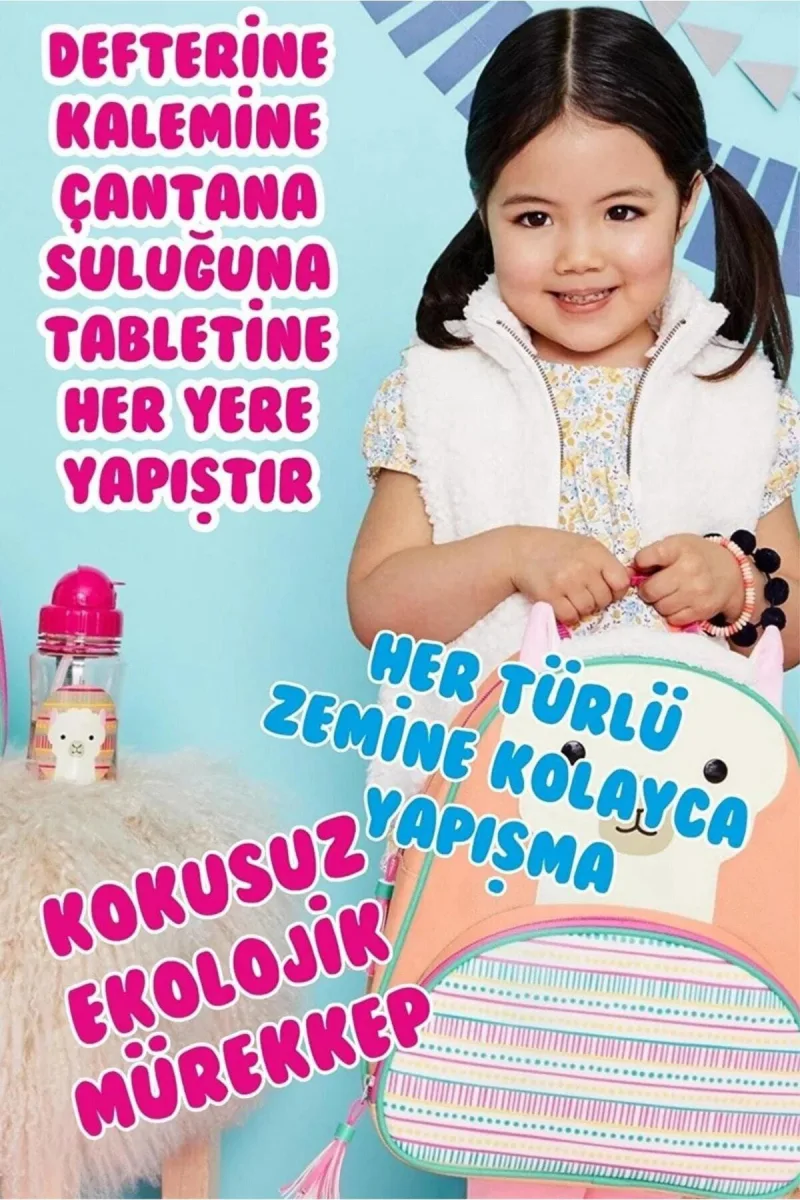 - Isme Özel Okul Etiket Seti - 200 Adet-2x5 Cm Kokusuz Ekolojik Mürekkep Pvc Etiket Karışık — fotoğraf 3