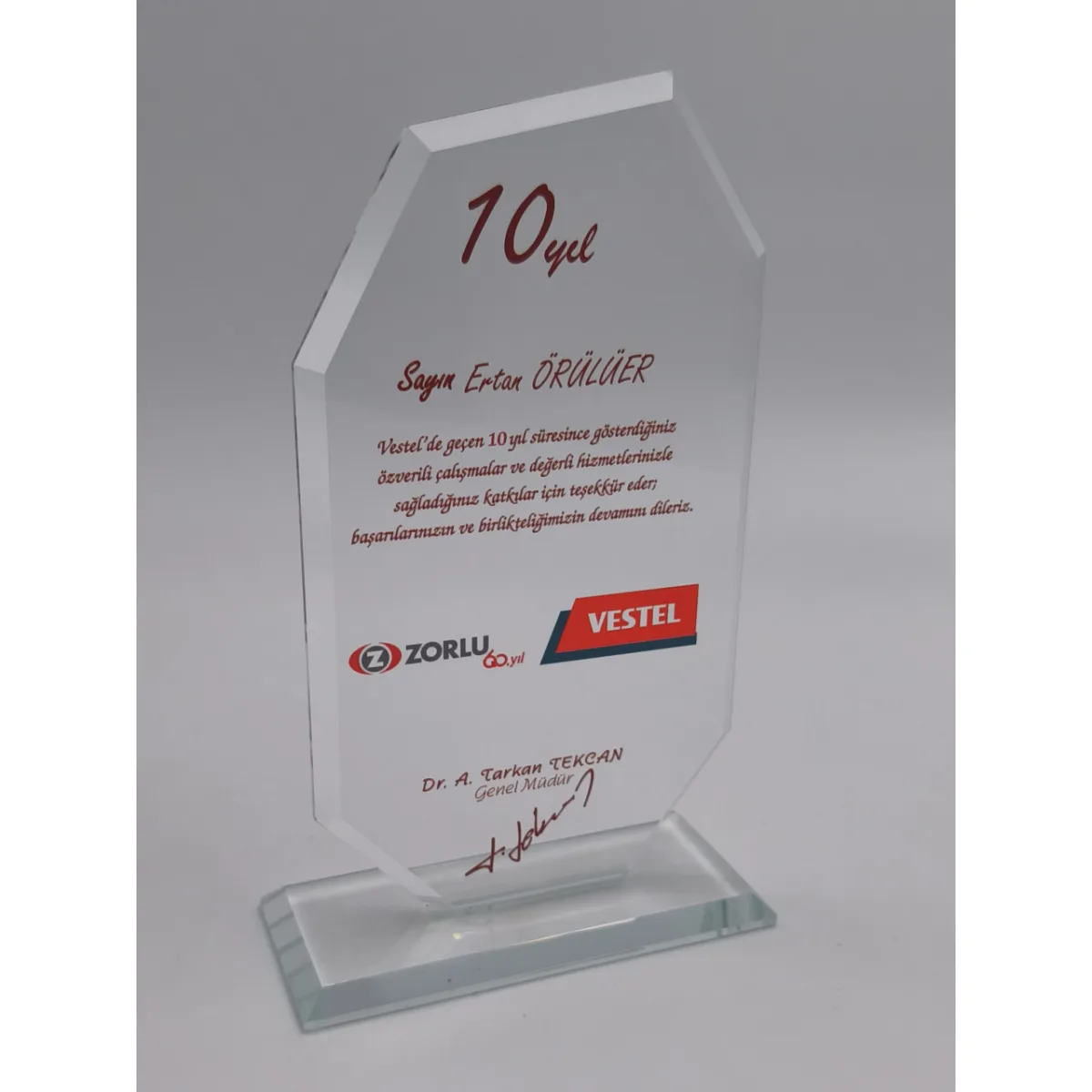 PB302 Kristal Plaket — görsel 2