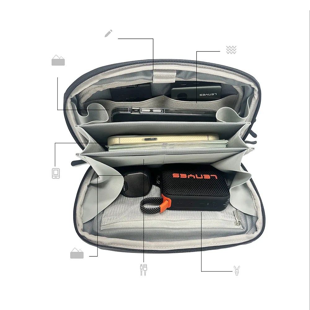 Lenyes LB560 | Su Geçirmez Çapraz Askılı Omuz ve El Aksesuar Çantası 20 cm