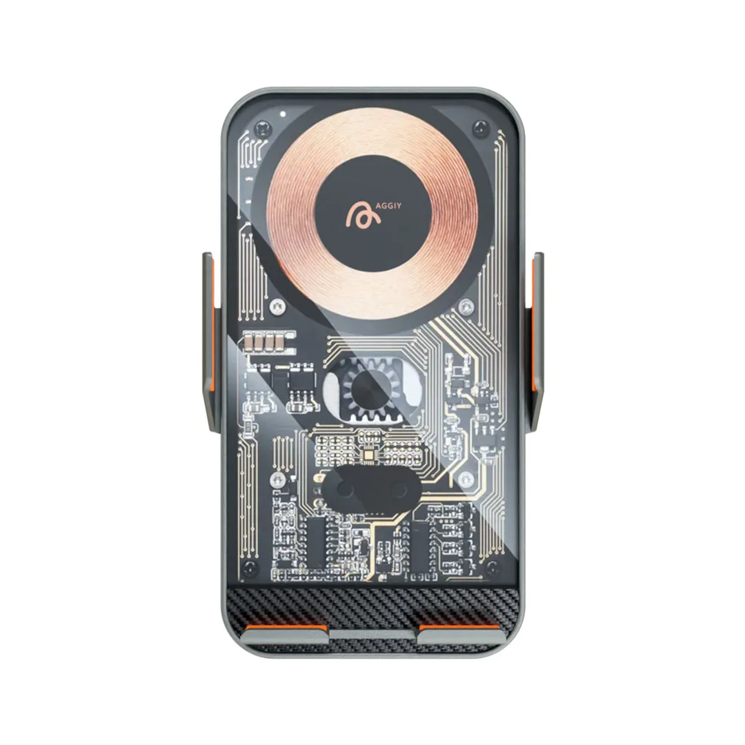Aggiy Auto Hold 15W Magsafe Wireless Kablosuz Şarj Araç Magnetic Telefon Tutucu