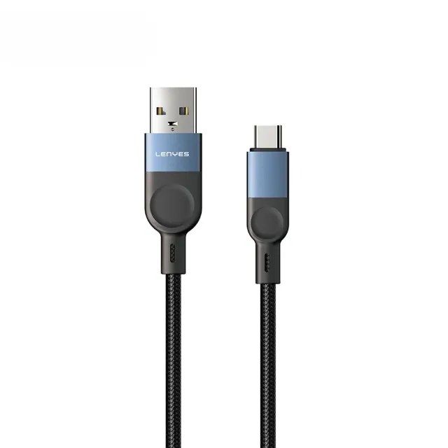 Lenyes LC514 | USB-A to Type-C Örgülü 15W Hızlı Şarj & Data Kablosu 1M