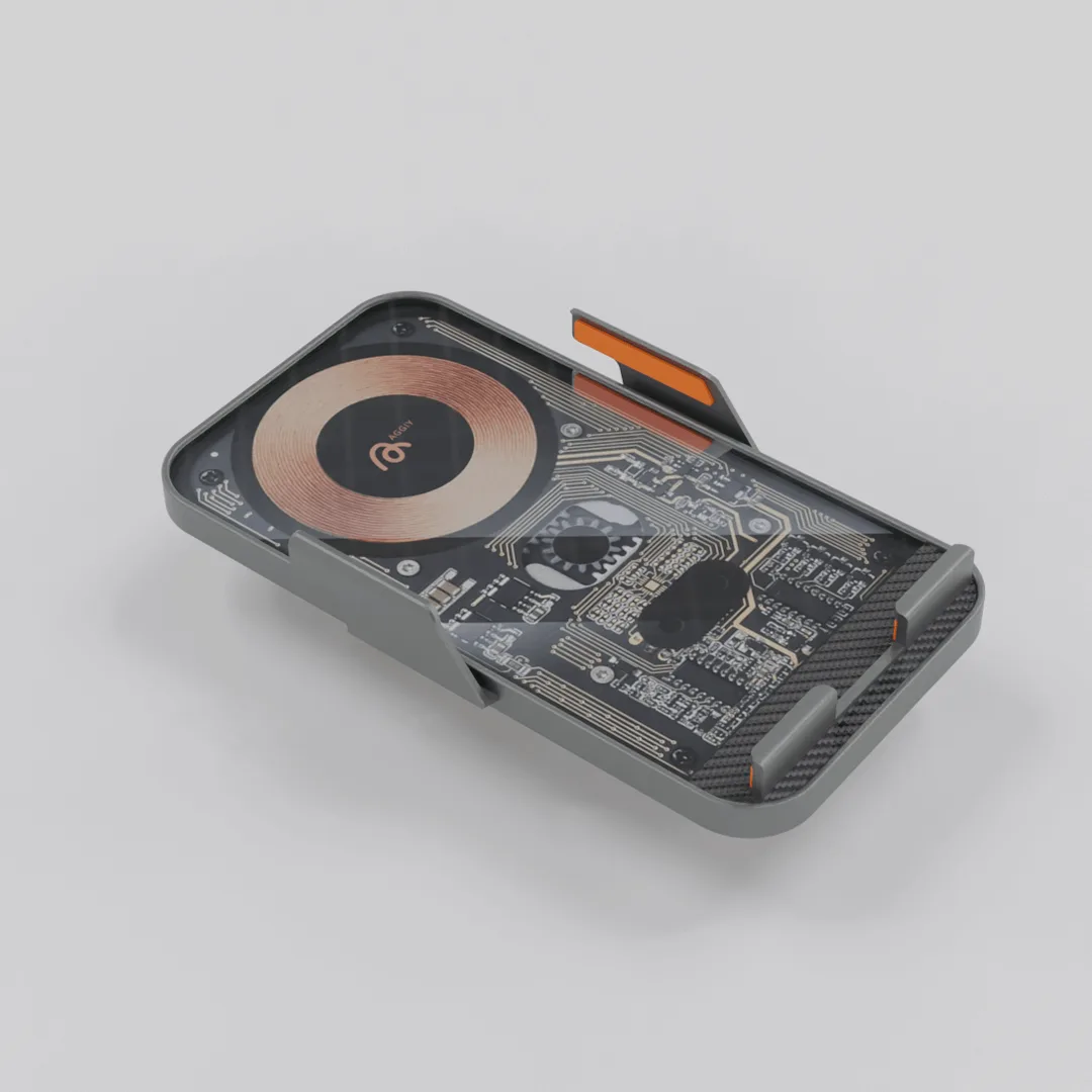 Aggiy Auto Hold 15W Magsafe Wireless Kablosuz Şarj Araç Magnetic Telefon Tutucu