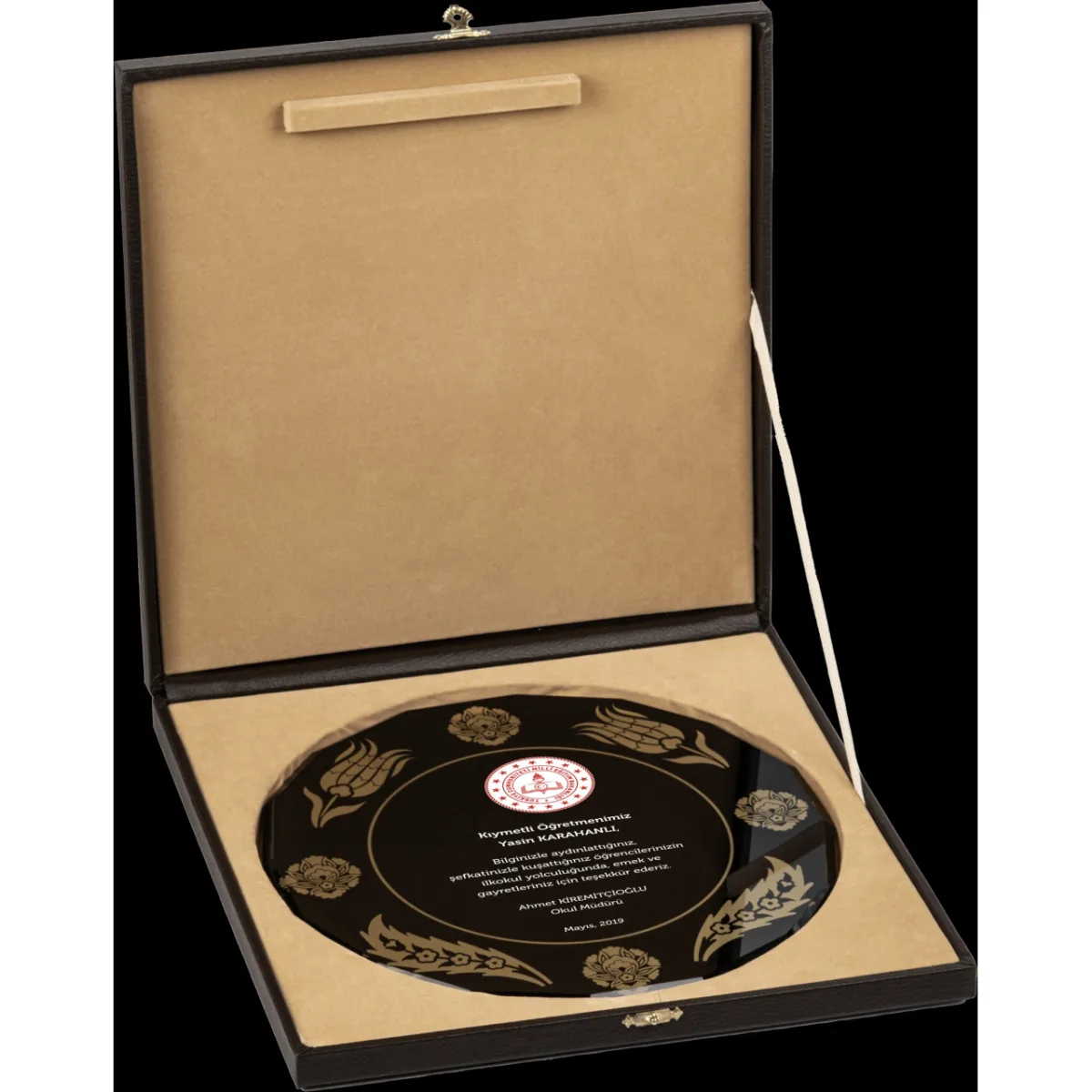PB1514 Tabak Kristal Plaket — görsel 2