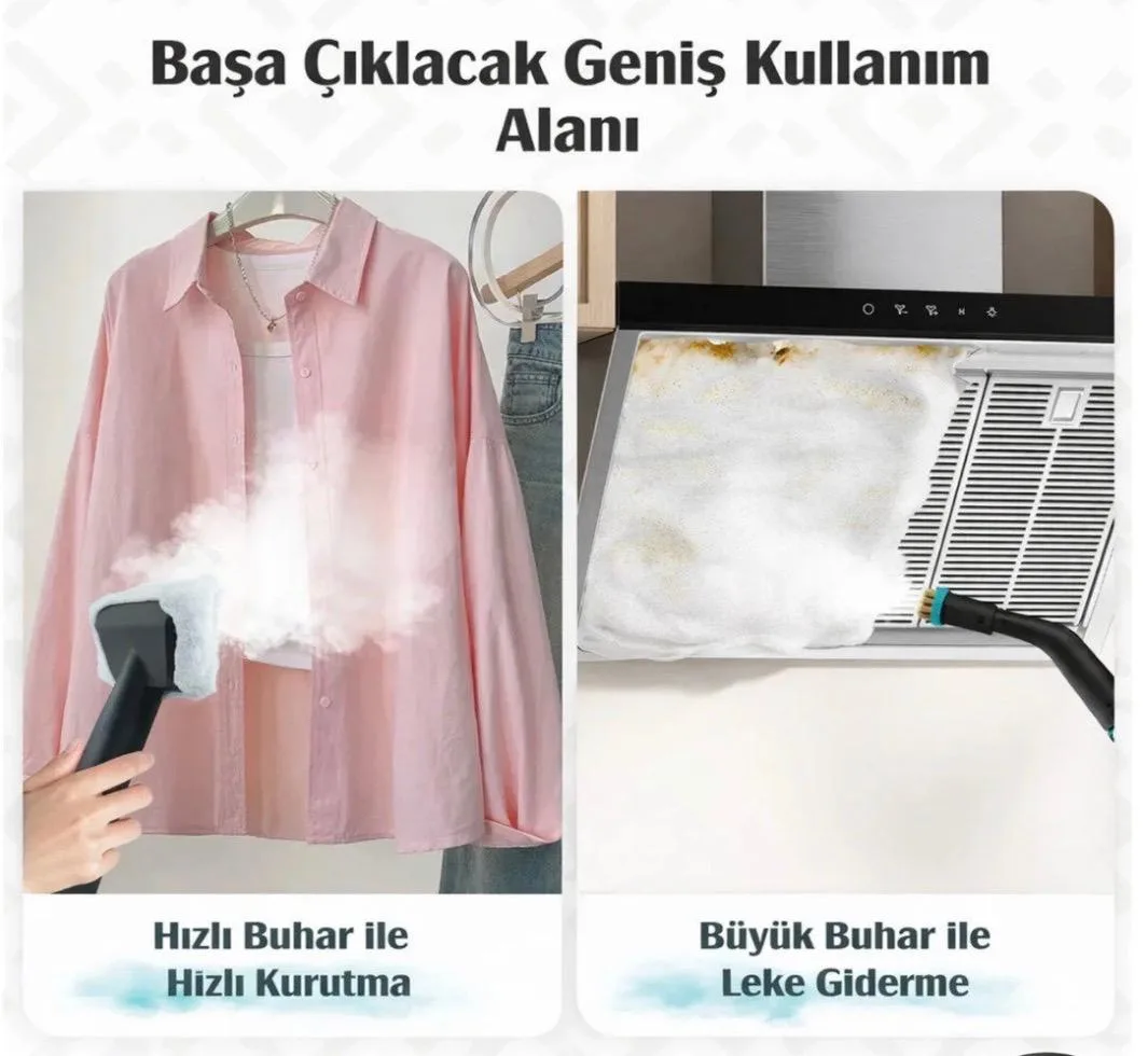 Aggiy Powersteam Çok Fonksiyonlu Buharlı Temizlik Makinası
