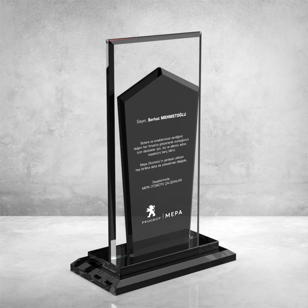 PB606 Kristal Plaket