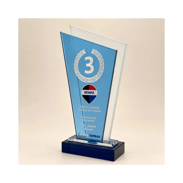 PB822-3 Kristal Plaket