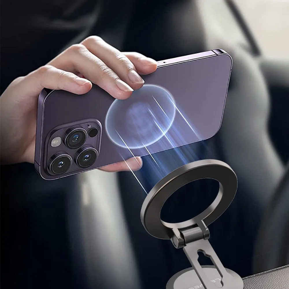 Lenyes CR137 Magnetik Magsafe 360 Derece Oynar Başlıklı Araç İçi Telefon Tutucu
