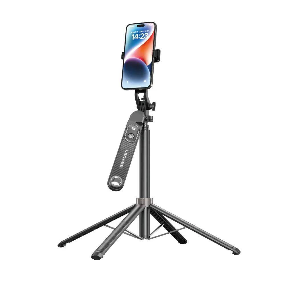 Lenyes LPH103 Çok Fonksiyonlu Sabitleyici Ayrılabilir Bluetooth Kumandalı Tripod ve Selfie Çubuğu