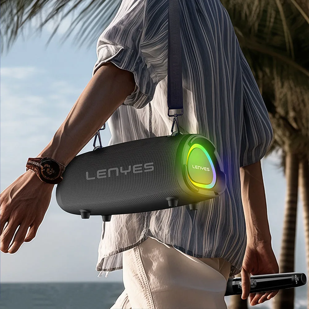 Lenyes S872 RGB Işıklı Bluetooth Speaker | 160W Güç & 9000mAh Pil