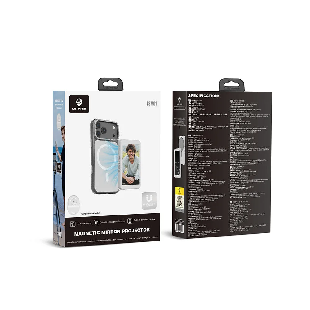 Lenyes LSM01 | Bluetooth Kumandalı Magnetik Wireless Ekran Yansıtma Cihazı