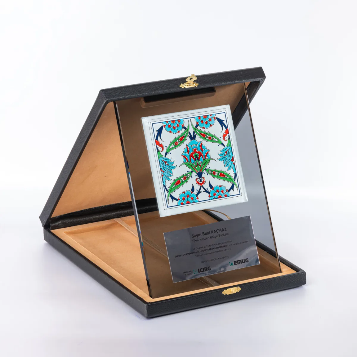 PB1101 Çinili Kristal Plaket — görsel 3