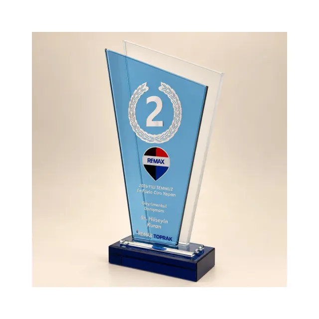 PB822-2 Kristal Plaket