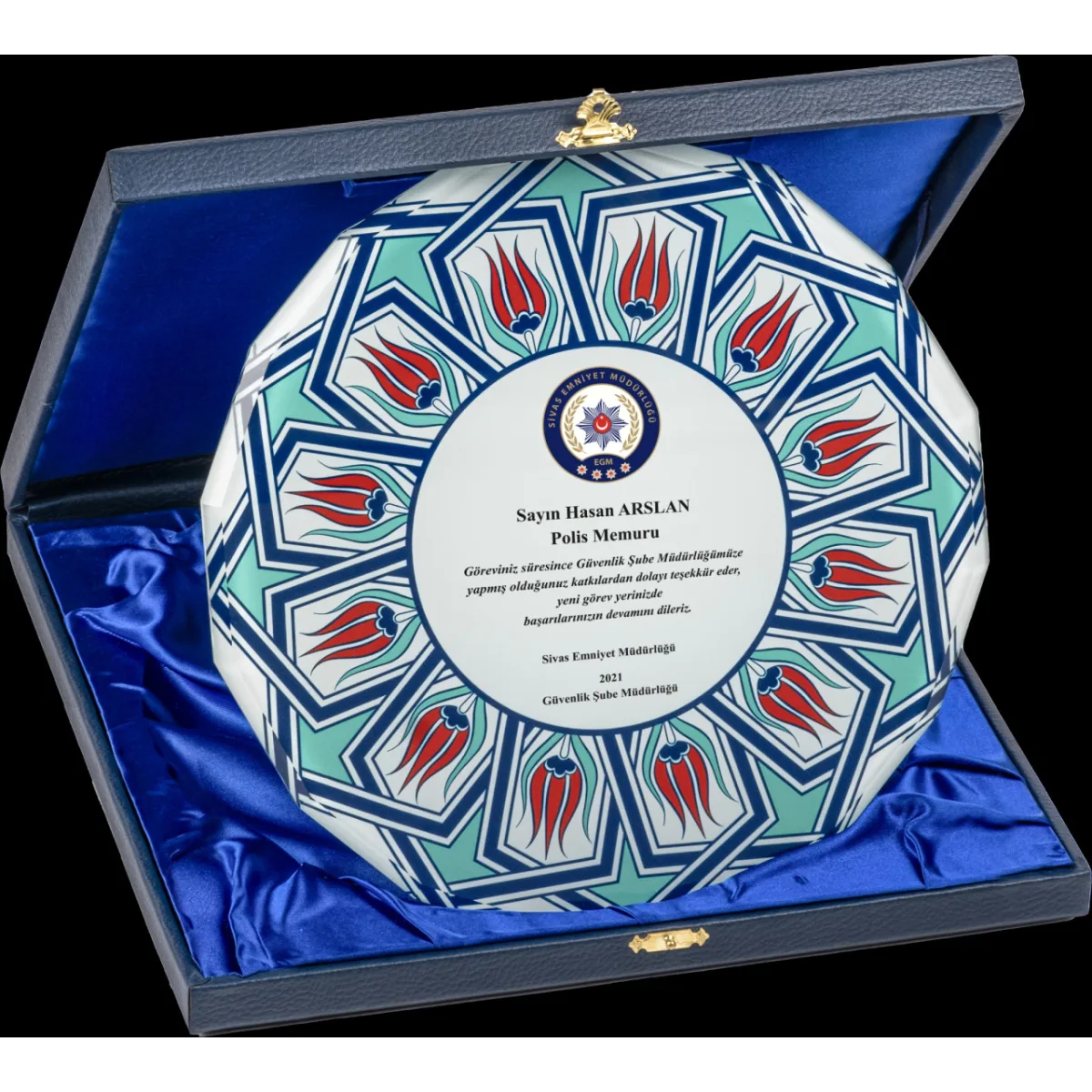 PB1601 Tabak Kristal Plaket — görsel 3
