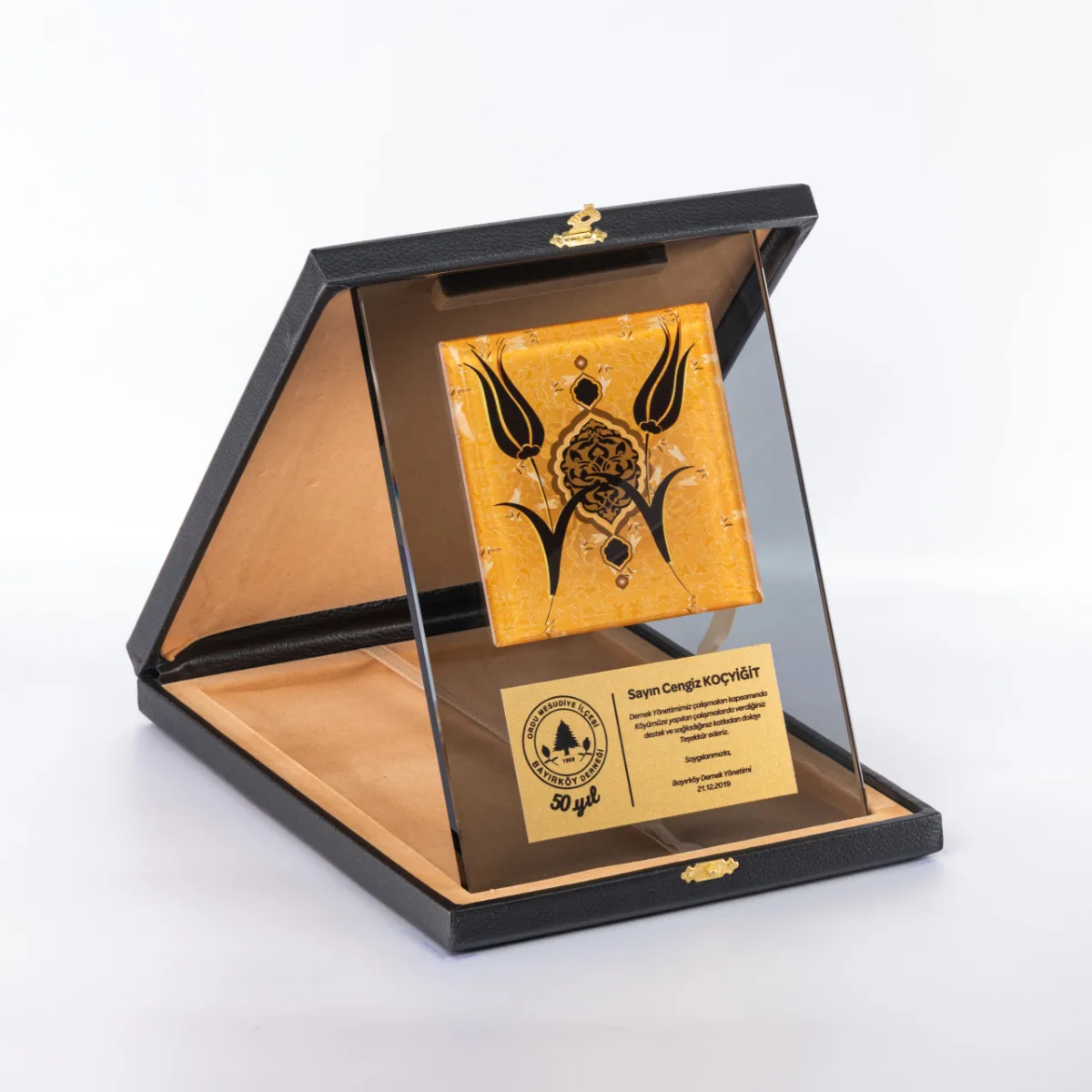 PB1104 Çinili Kristal Plaket — görsel 4