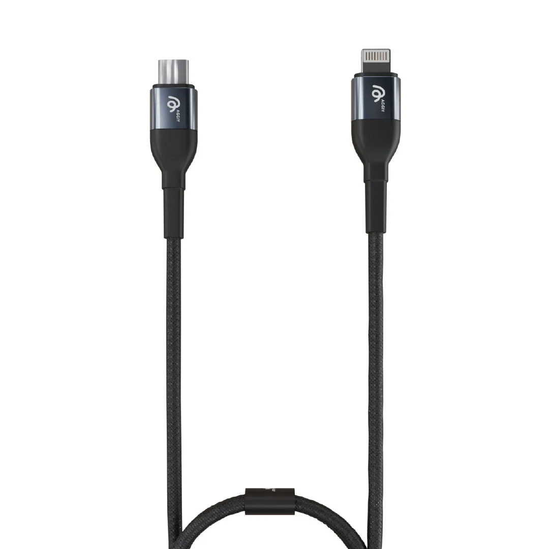 AG-CL4 Type-C to Lightning PD20W Korumalı Hızlı Şarj Kablosu