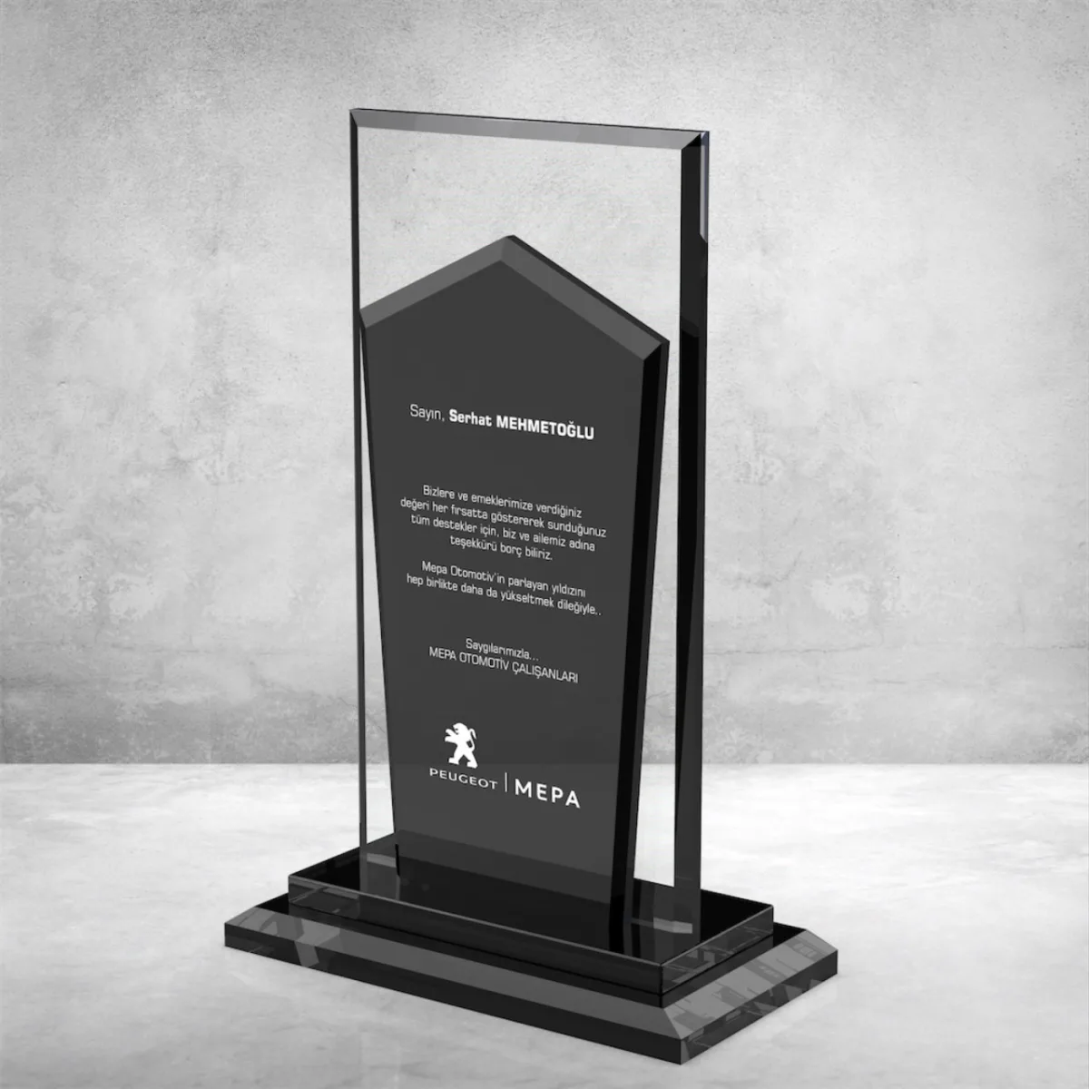 PB606 Kristal Plaket — görsel 2