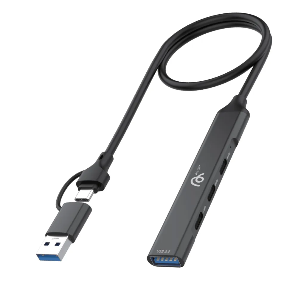 AG-SD21 4 in 2 USB Çoklayıcı Type-C USB 3.0