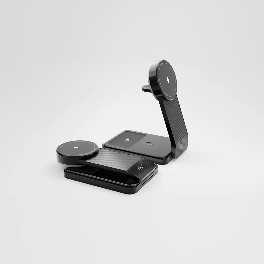 AG-W13 3 in 1 Katlanabilir Kablosuz Şarj Standı