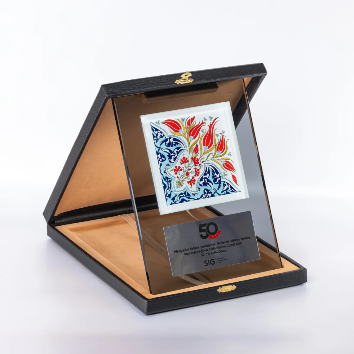 PB1105 Çinili Kristal Plaket — görsel 4