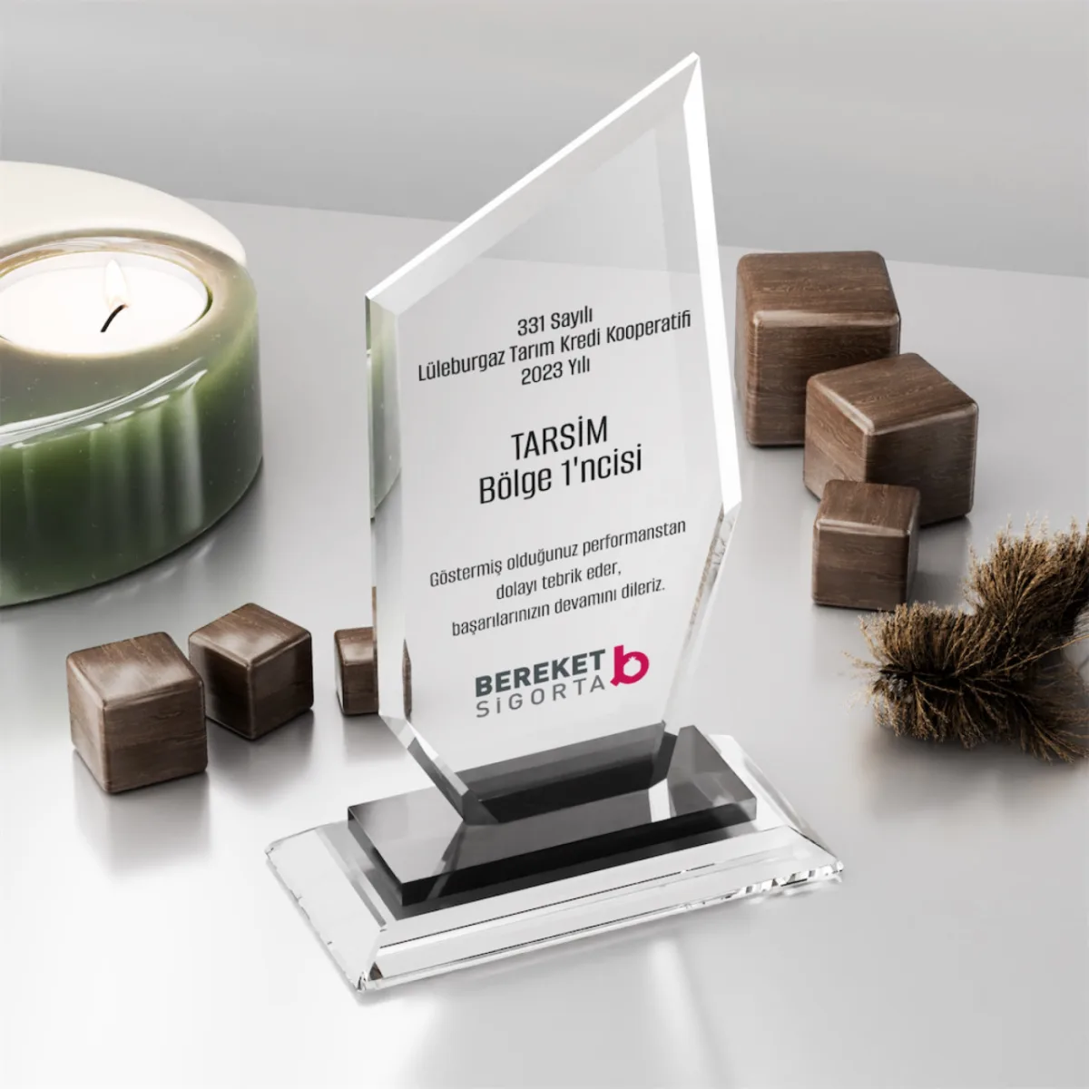 PB352 Kristal Plaket — görsel 2