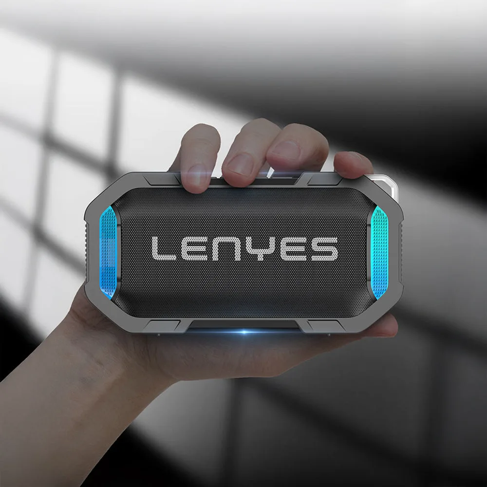 Lenyes S233 | RGB Işıklı Su Geçirmez TWS Bluetooth Hoparlör 12W