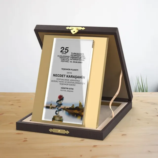PB-253 Altın Süblimasyonlu Plaket