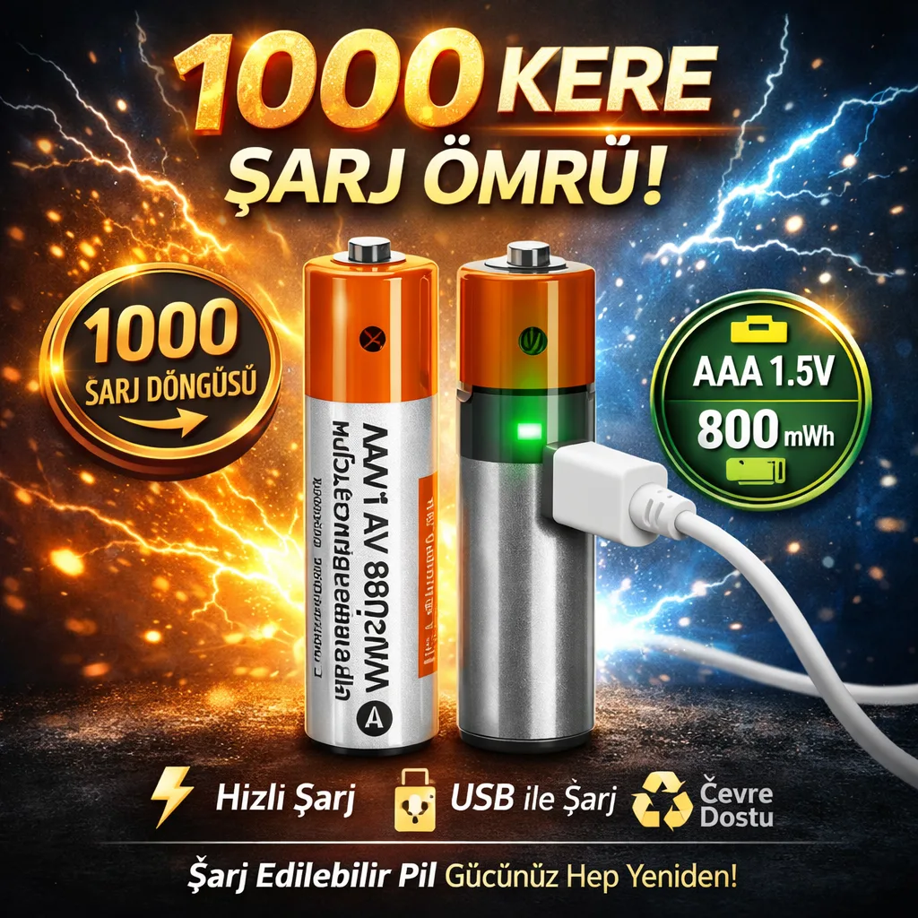 Aggiy K7 Şarj Edilebilir Pil