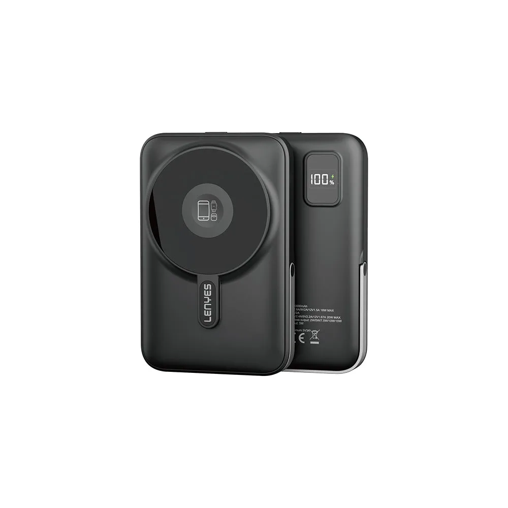 Lenyes PW1002D | 20W LED Ekranlı Standlı Kablosuz Powerbank 10000mAh