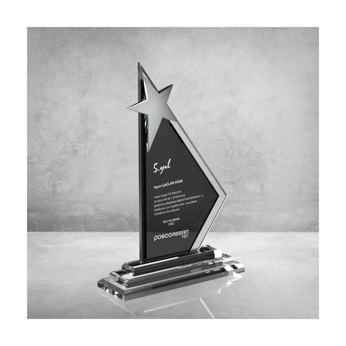PB852 Kristal Plaket — görsel 4