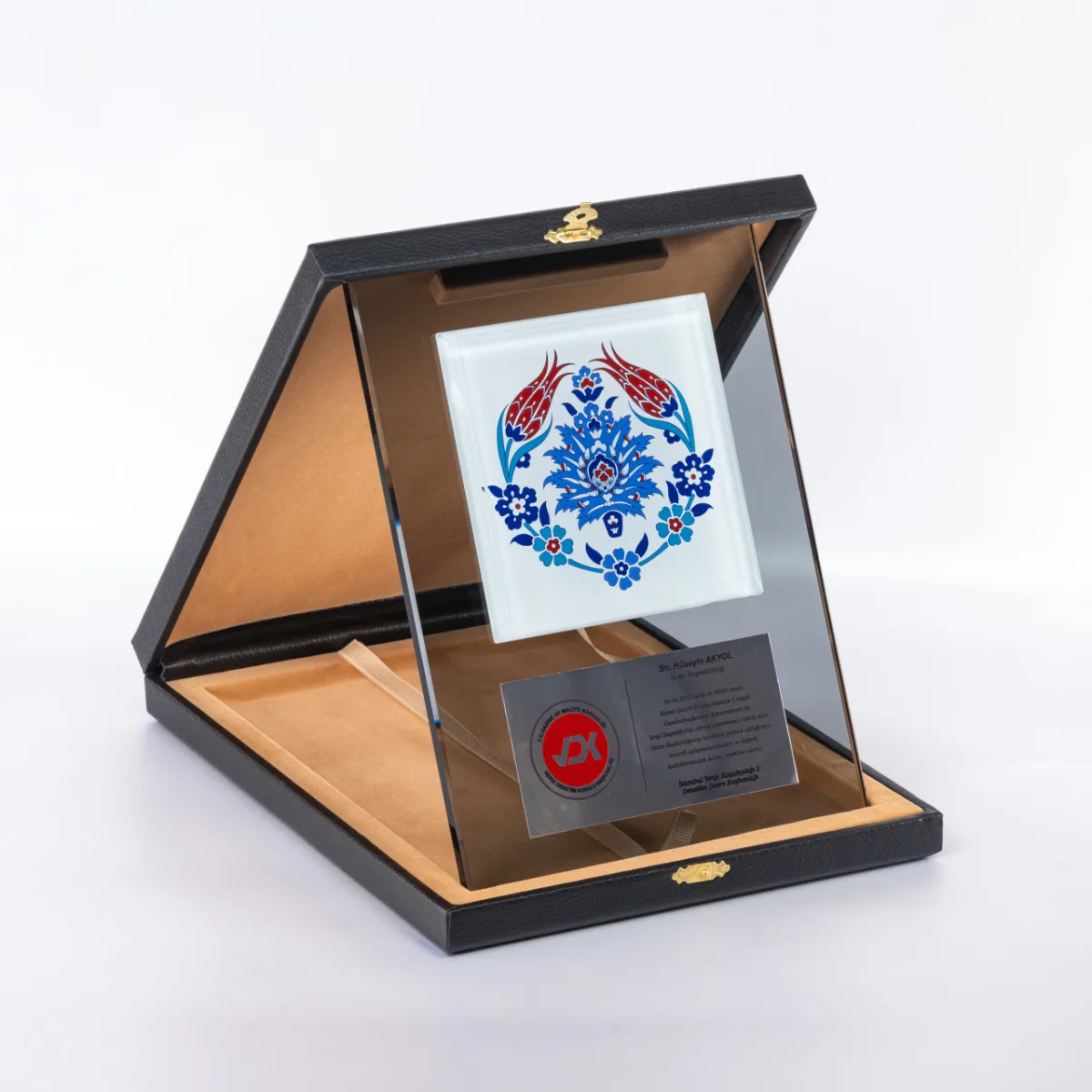 PB1102 Çinili Kristal Plaket — görsel 3