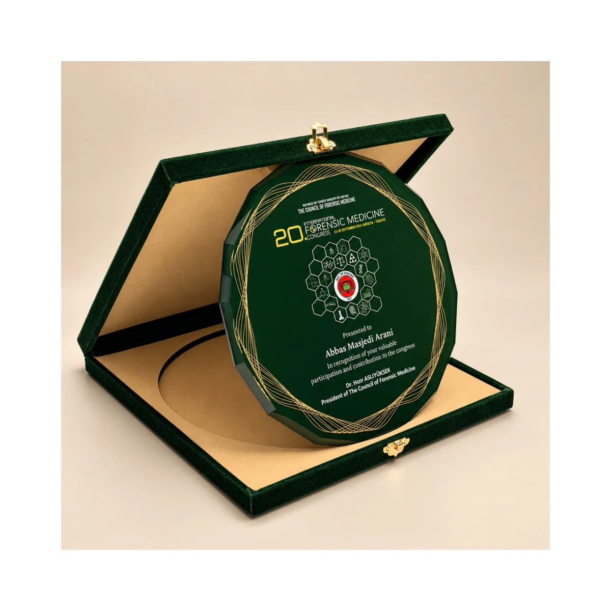 PB1517 Tabak Kristal Plaket