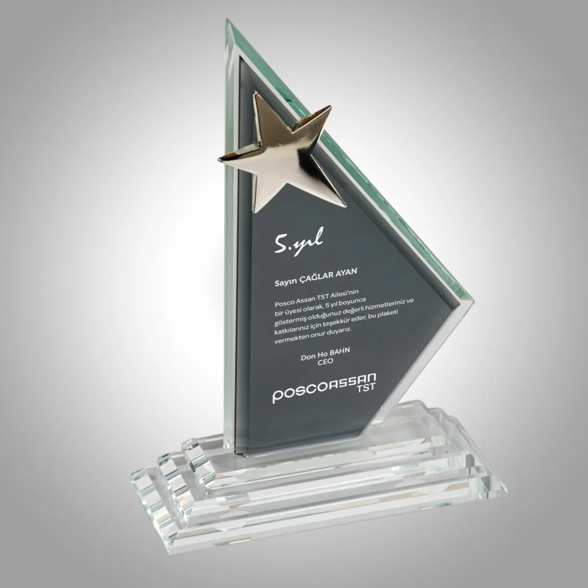 PB852 Kristal Plaket — görsel 3