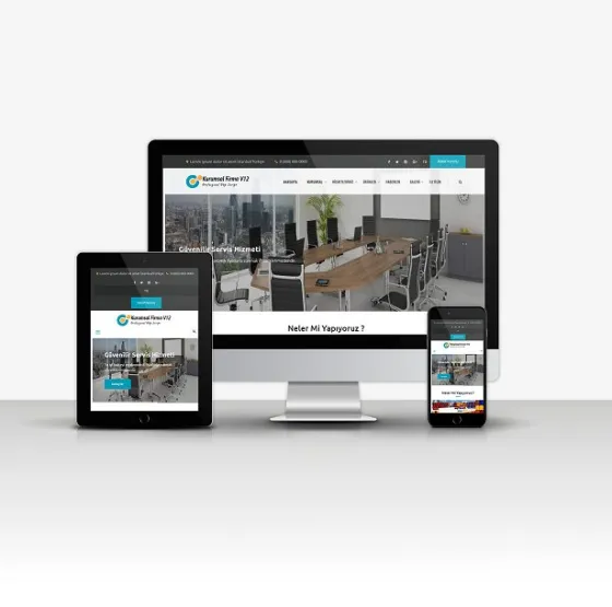 Kurumsal Firma V12 Hazır Web Sitesi