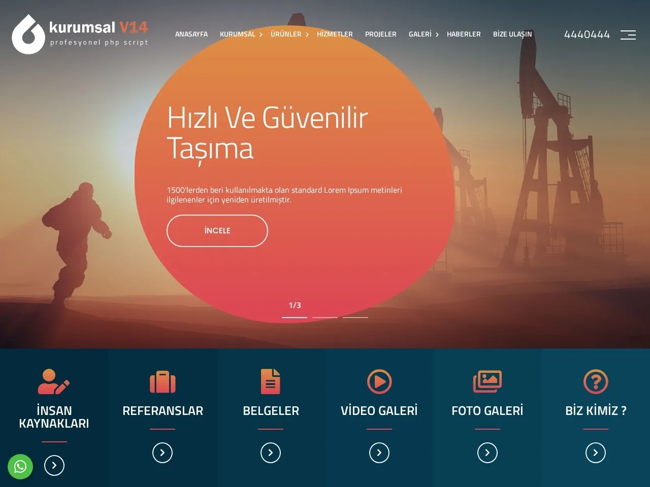 Kurumsal Firma V14 Hazır Web Sitesi ekran görüntüsü